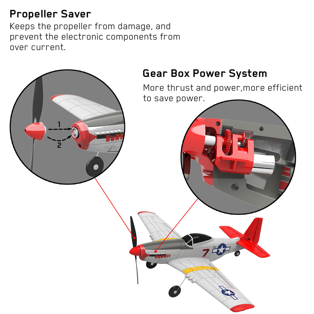 Eachine-Mini-Mustang-P-51D-V2-761-5-EPP-Spannweite-400mm-24G-6-Achsen-Gyro-RC-Flugzeug-Trainer-mit-F-1576734-7